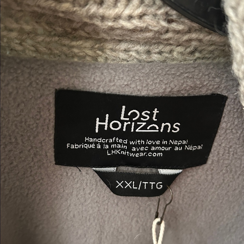 NWT Sundance wool lost horizons men’s sweater jacket. 2X XXL Nepal. - Picture 3 of 11